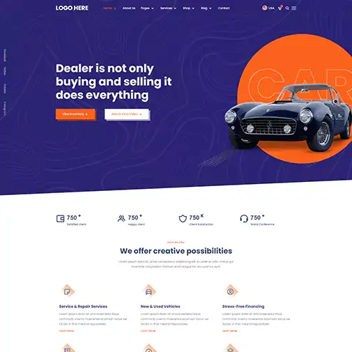 Automotive Website UI/UX Design - Insight Digital