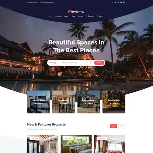 Real Estate Website UI/UX Design - Insight Digital
