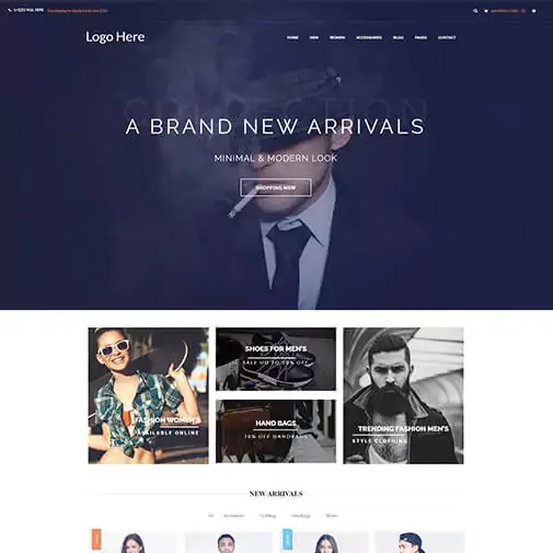 Fashion Website UI/UX Design - Insight Digital